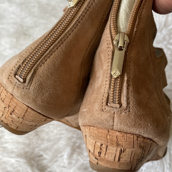 Womens suede wedge casual booties sandals, size 10M by Sam Edelman - Picture 6 of 11